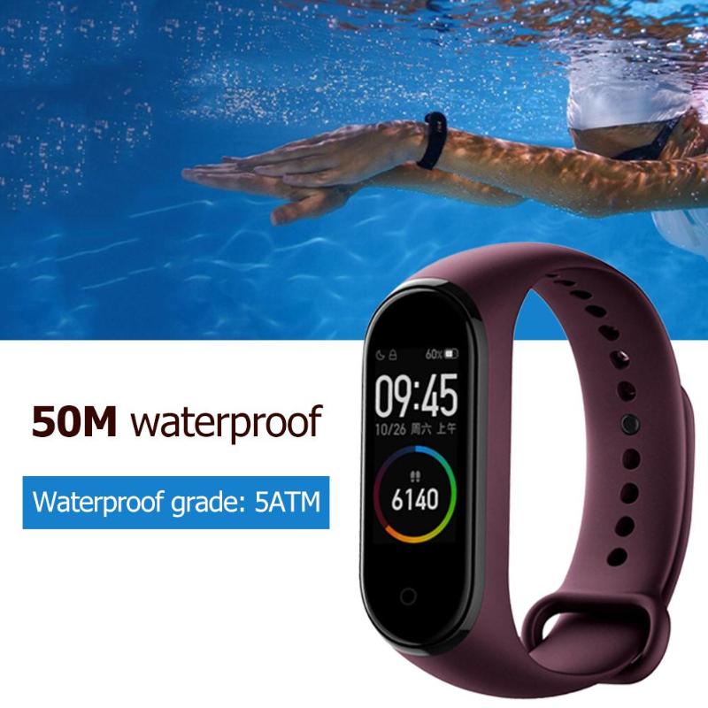 Slim Heart Rate Fitness Tracker Band, 5ATM Waterproof