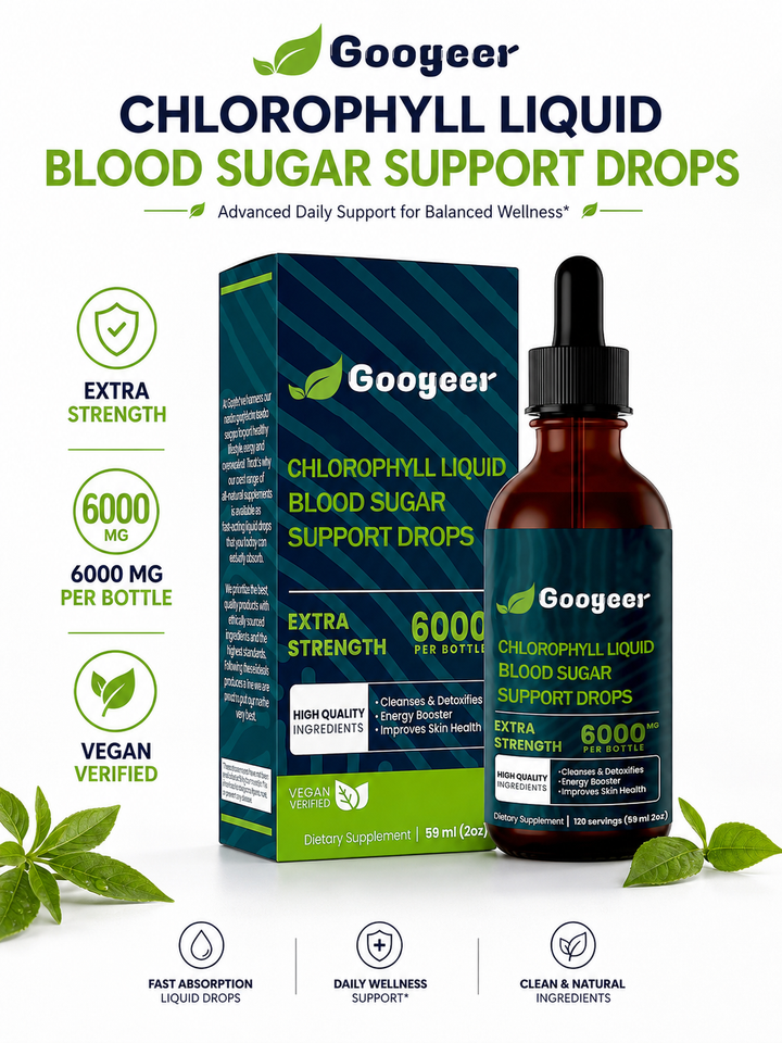 Chlorophyll Liquid Drops — Balanced Blood Sugar & Daily