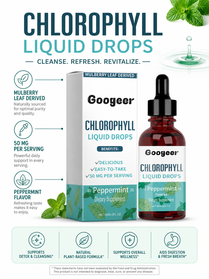 Chlorophyll Drops — Reduce Body Odor, Boost Energy Naturally