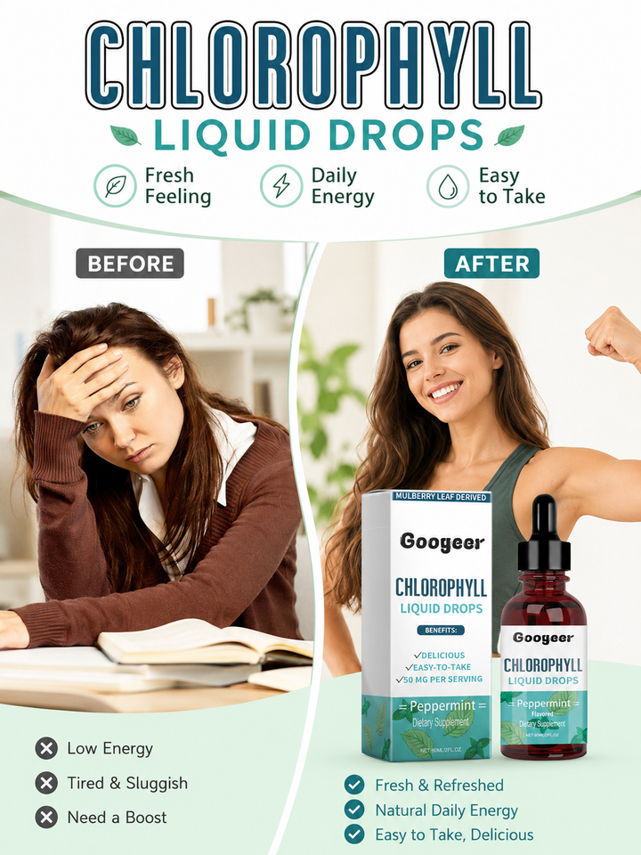 Chlorophyll Drops — Reduce Body Odor, Boost Energy Naturally