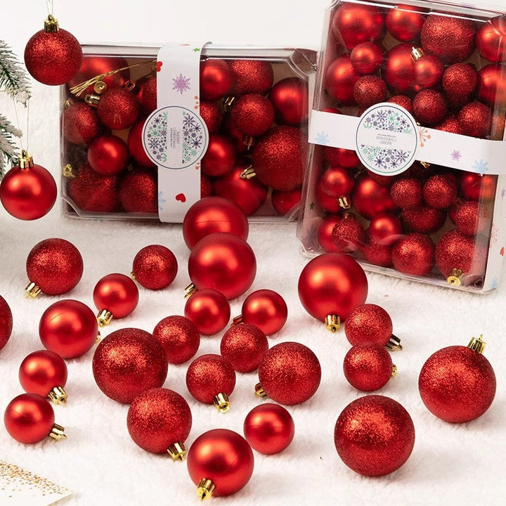 Christmas Tree Ornaments, 42-Piece Sparkling Set