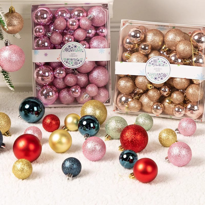 Christmas Tree Ornaments, 42-Piece Sparkling Set