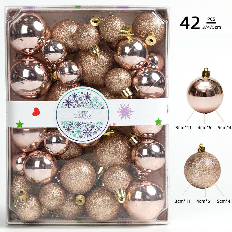 Christmas Tree Ornaments, 42-Piece Sparkling Set