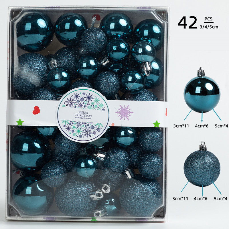 Christmas Tree Ornaments, 42-Piece Sparkling Set