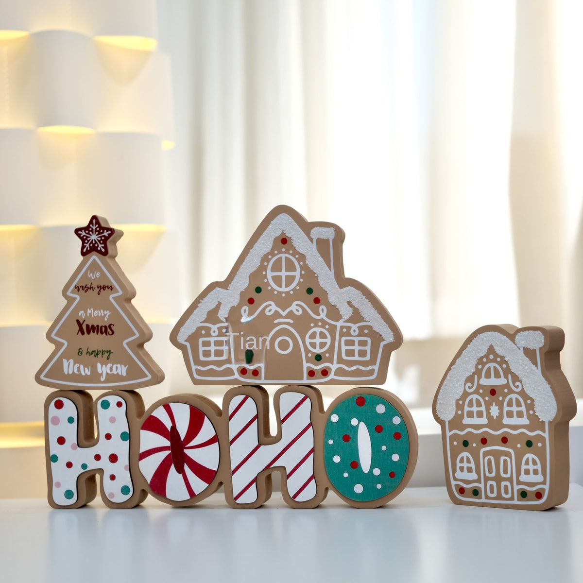 Christmas Tabletop Decor Set for a Warm 3D Display