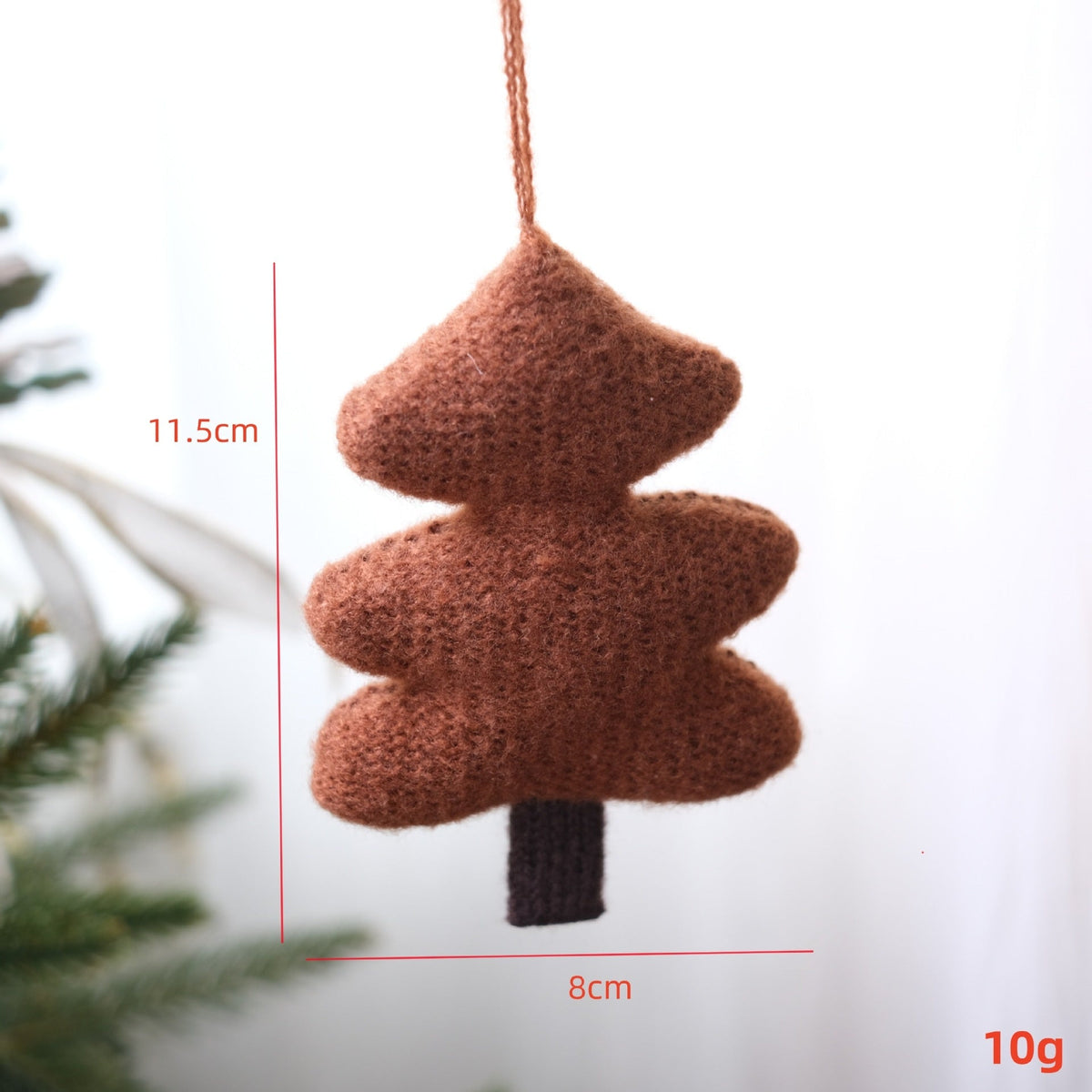 3D Knit Christmas Tree Ornaments for Cozy Displays