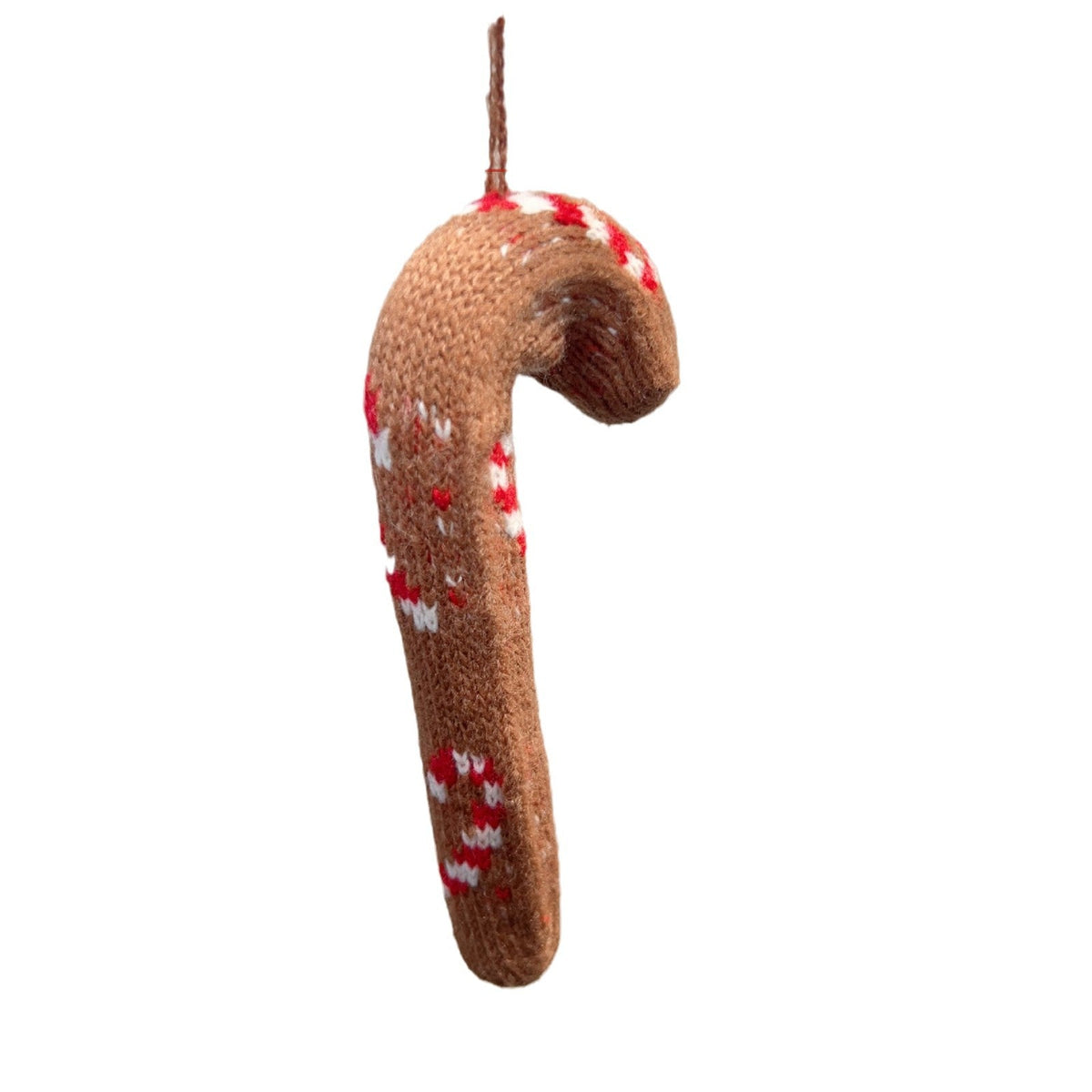 3D Knitted Candy Cane Christmas Tree Decor Ornaments