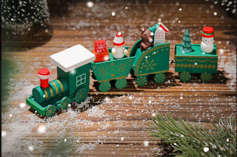3D Wooden Christmas Calendar for Festive Desktop Decor