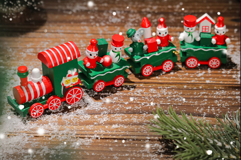 3D Wooden Christmas Calendar for Festive Desktop Decor