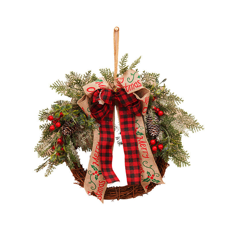 Christmas Wreath — Full Layered Festive Door Welcome