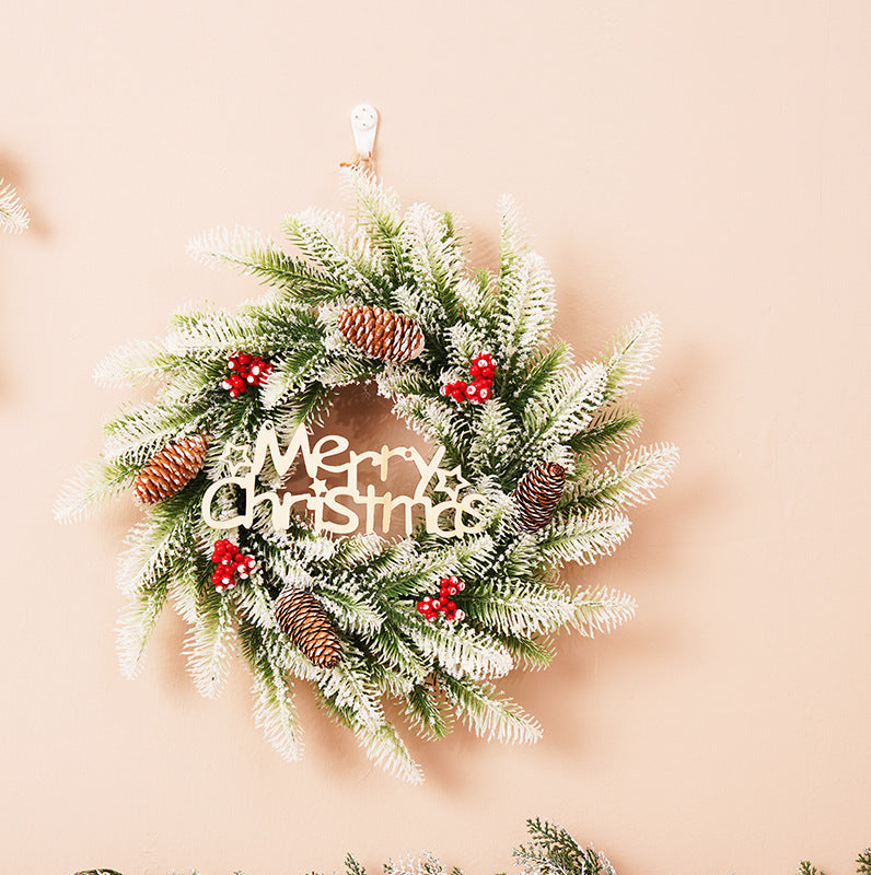 Christmas Wreath — Full Layered Festive Door Welcome
