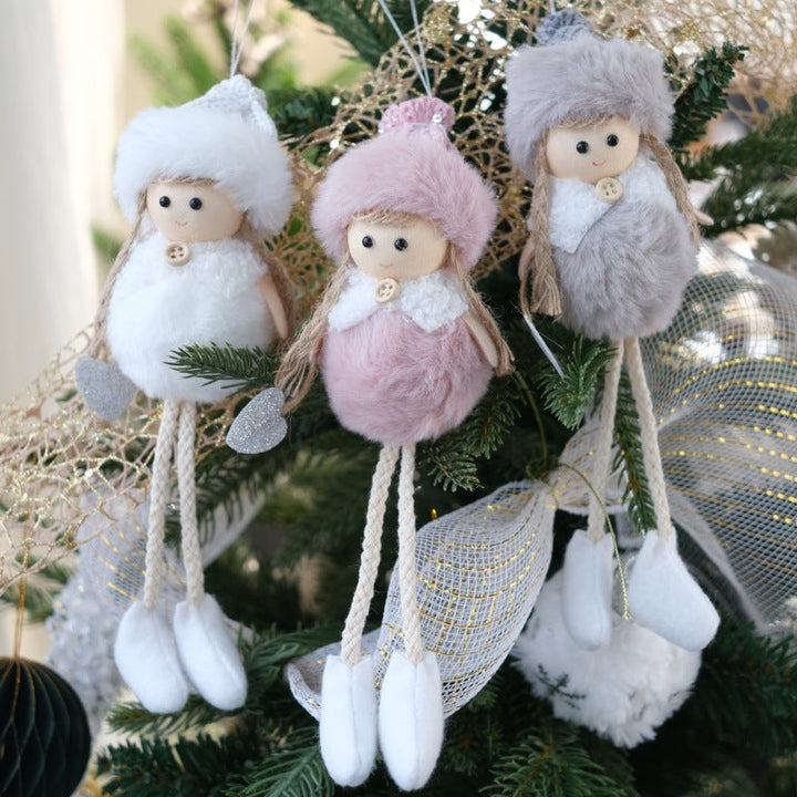 Christmas Angel Plush Ornament for Cozy Tree Decor