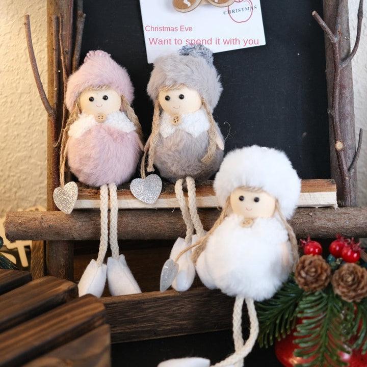 Christmas Angel Plush Ornament for Cozy Tree Decor