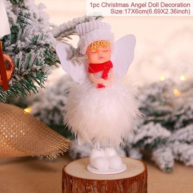 Christmas Angel Doll Decoration for Cozy Holiday Trees