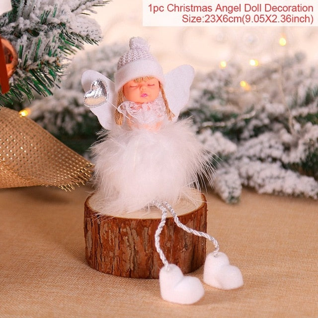 Christmas Angel Doll Decoration for Cozy Holiday Trees