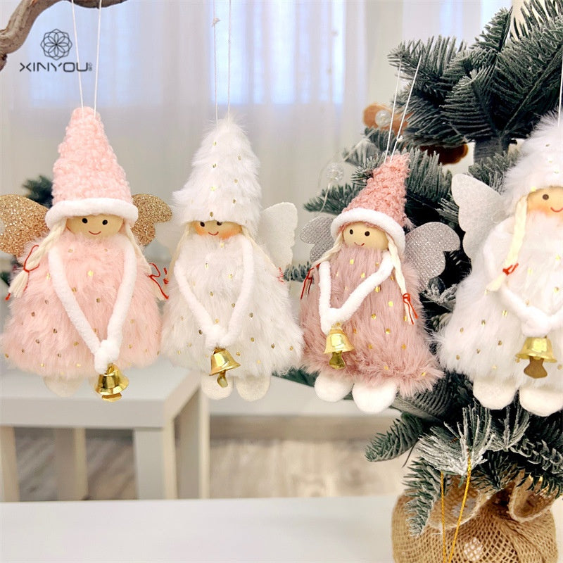 Christmas Angel Plush Ornament for Cozy Tree Charm Gift