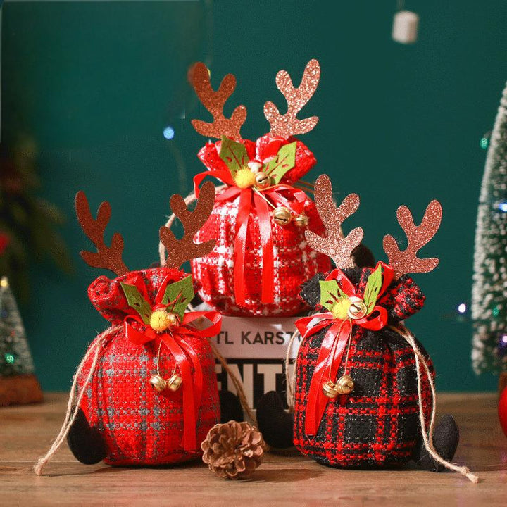 Christmas Reindeer Gift Bag for Small Holiday Presents