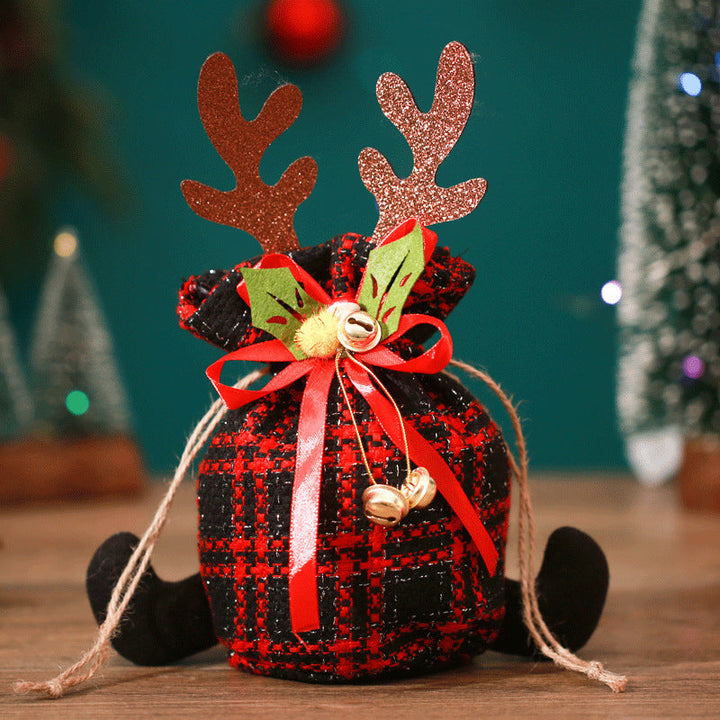 Christmas Reindeer Gift Bag for Small Holiday Presents