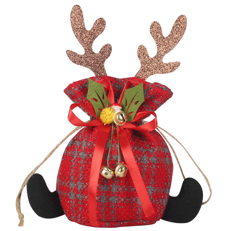 Christmas Reindeer Gift Bag for Small Holiday Presents