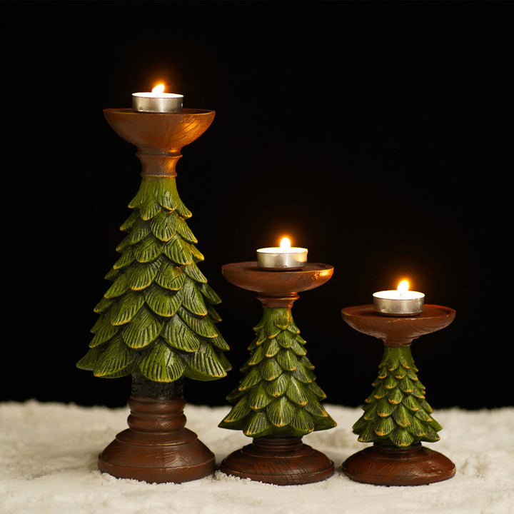 Christmas Tree Candle Holder for Cozy Tabletop Decor