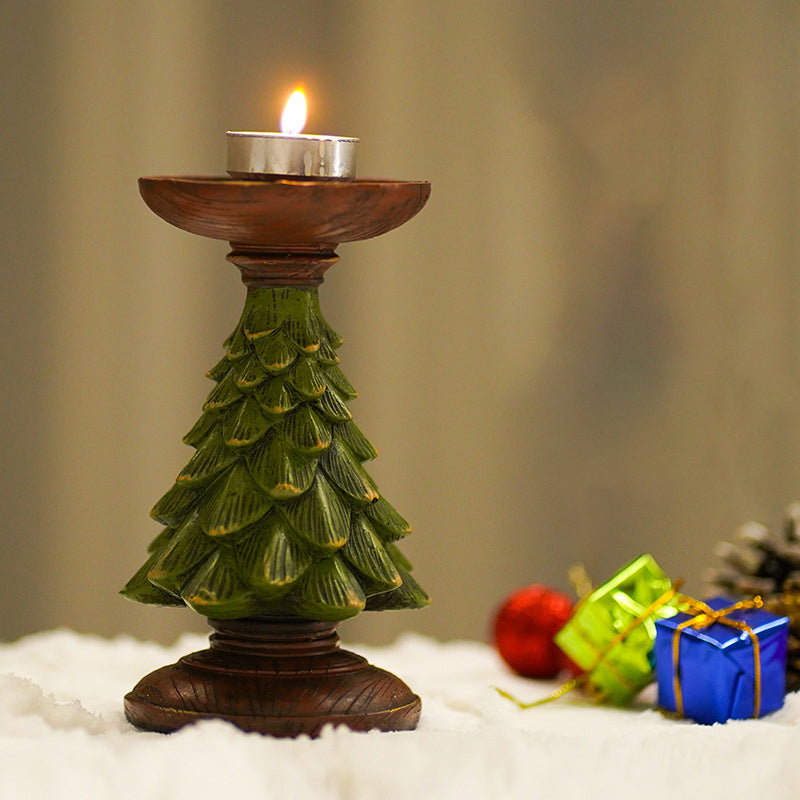 Christmas Tree Candle Holder for Cozy Tabletop Decor