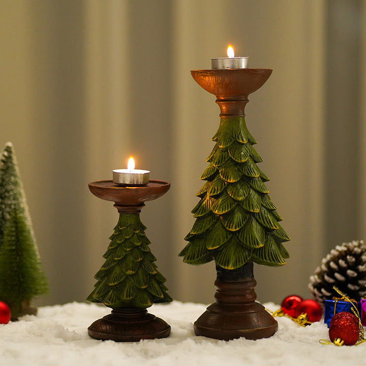 Christmas Tree Candle Holder for Cozy Tabletop Decor