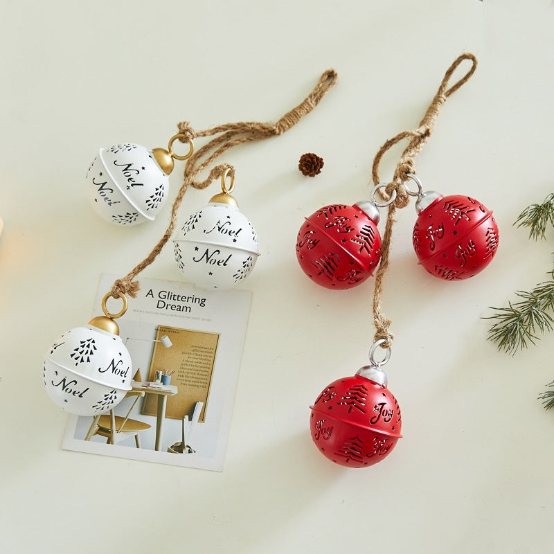 Christmas Bell Hanging Ornaments for Rustic Holiday Charm