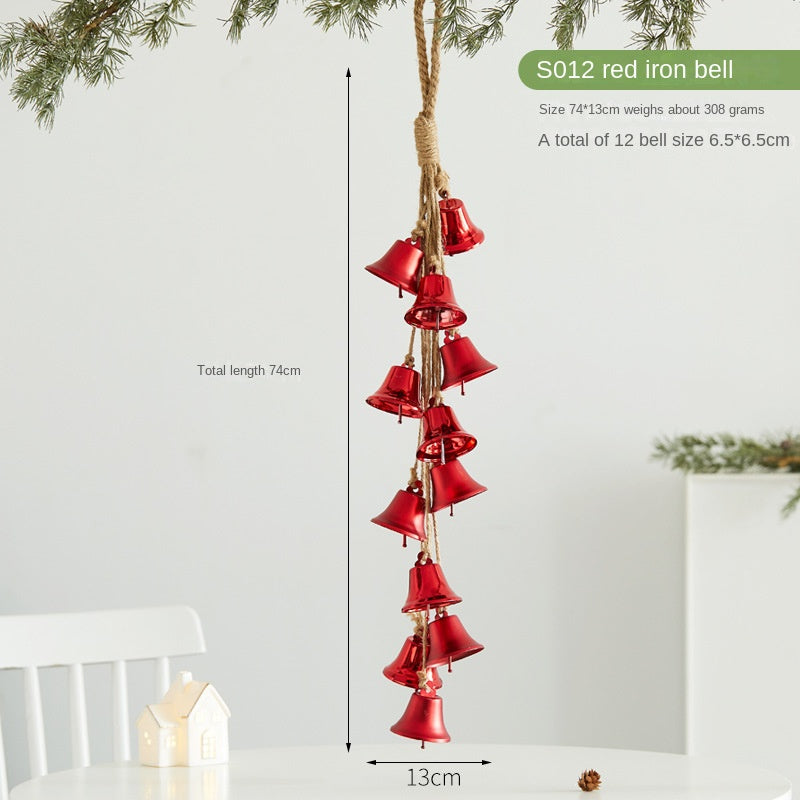 Christmas Bell Hanging Ornaments for Rustic Holiday Charm