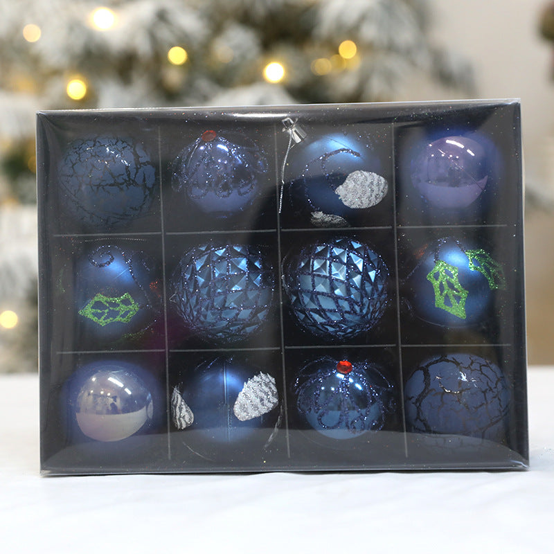 Christmas Tree Ornaments, 12-Pack 6cm Coordinated Set