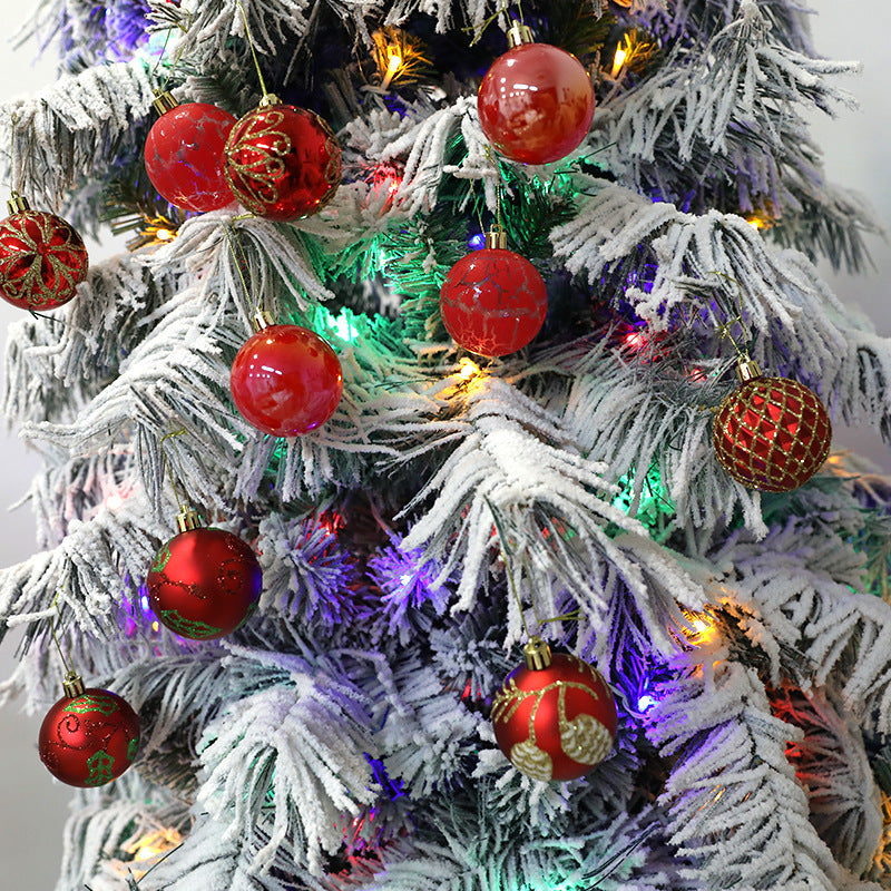 Christmas Tree Ornaments, 12-Pack 6cm Coordinated Set