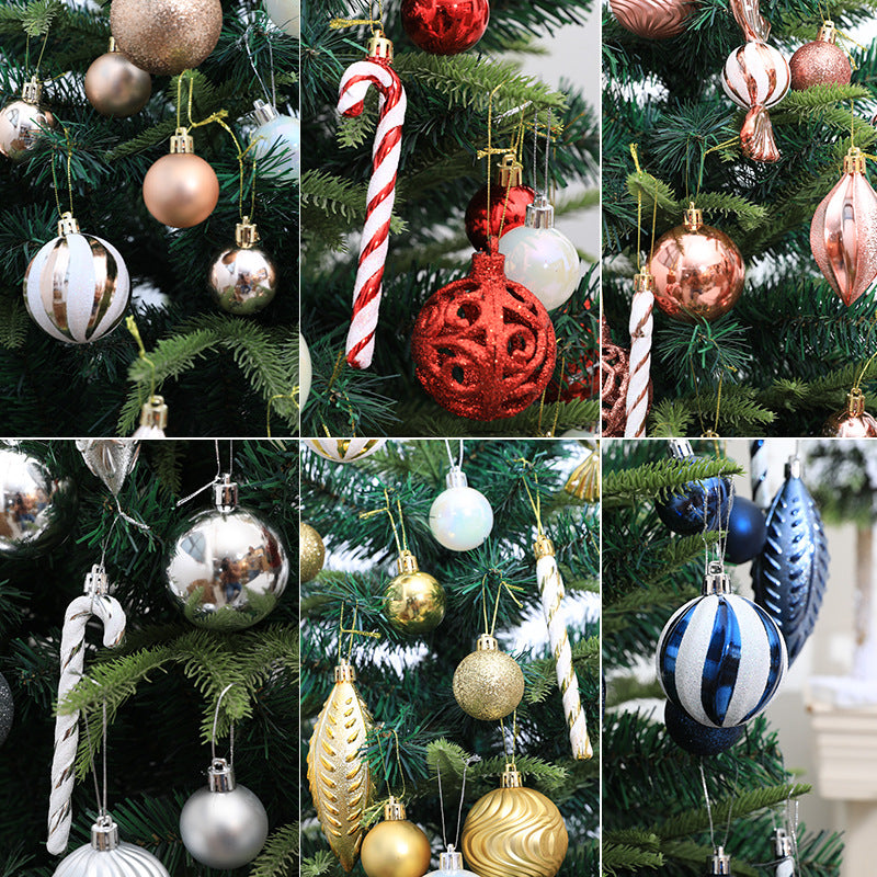 Christmas Tree Ornaments 40-Piece Coordinated Set