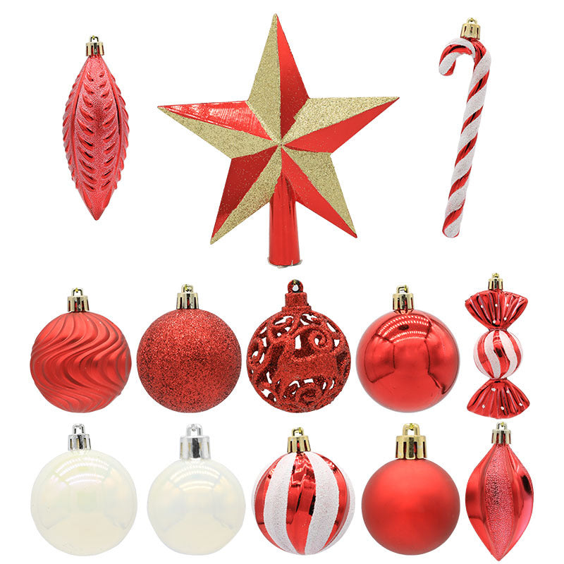 Christmas Tree Ornaments 40-Piece Coordinated Set
