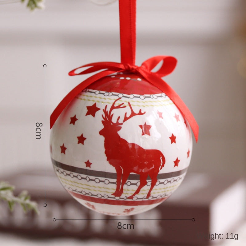 Christmas Ball Ornaments Set - Lightweight Foam Tree Decor