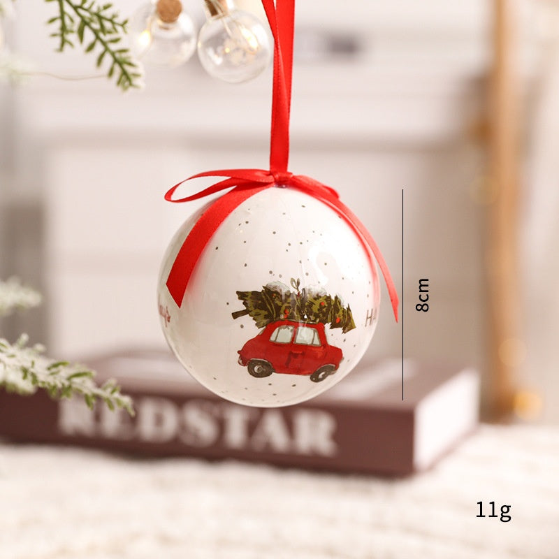 Christmas Ball Ornaments Set - Lightweight Foam Tree Decor