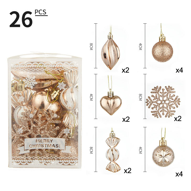 26-Piece Christmas Ornament Set for a Full Tree