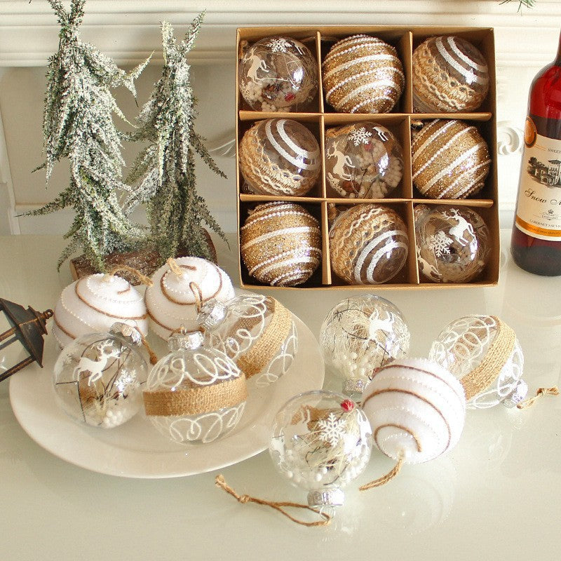 Christmas Ornaments Set for Elegant Neutral Tree Decor