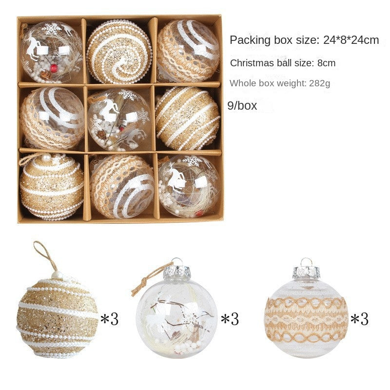 Christmas Ornaments Set for Elegant Neutral Tree Decor