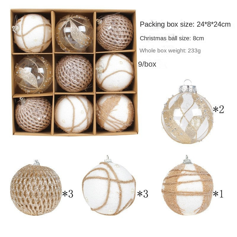 Christmas Ornaments Set for Elegant Neutral Tree Decor