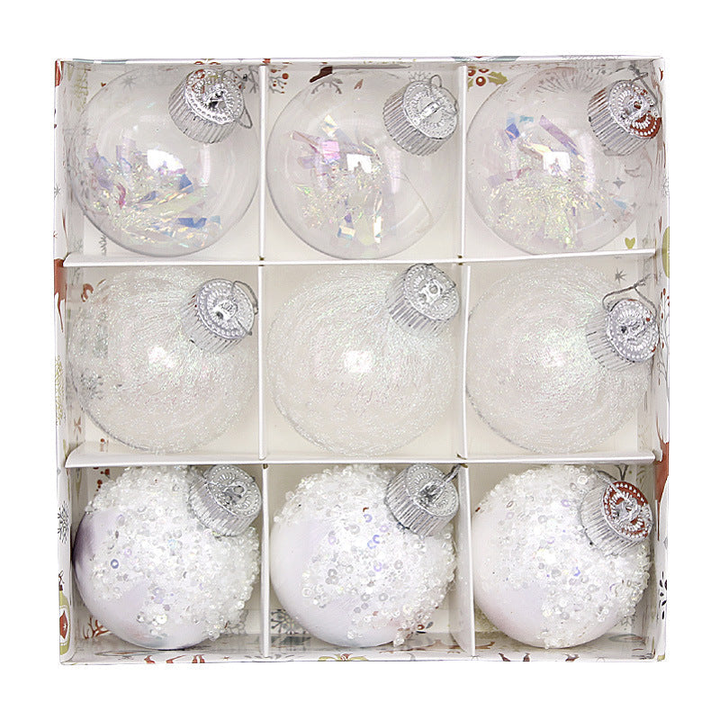 Christmas Baubles 9-Piece Set for a Polished Festive Tree