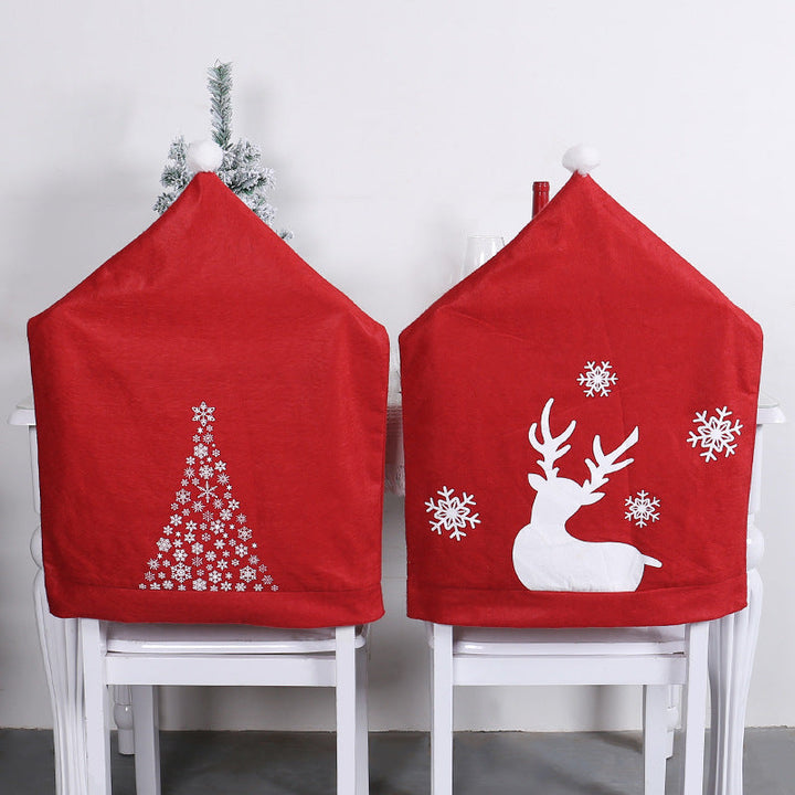 Christmas Chair Cover – Festive Snowman Holiday Décor