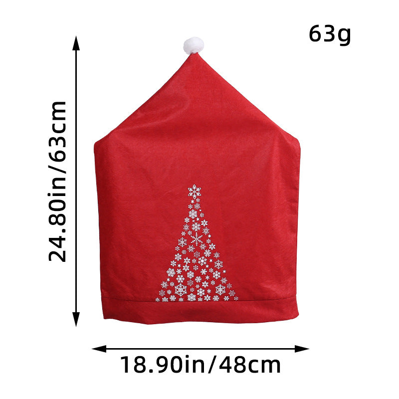 Christmas Chair Cover – Festive Snowman Holiday Décor