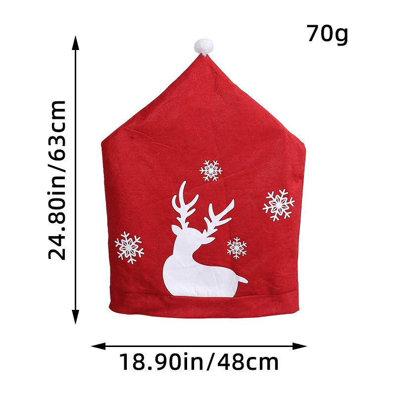 Christmas Chair Cover – Festive Snowman Holiday Décor