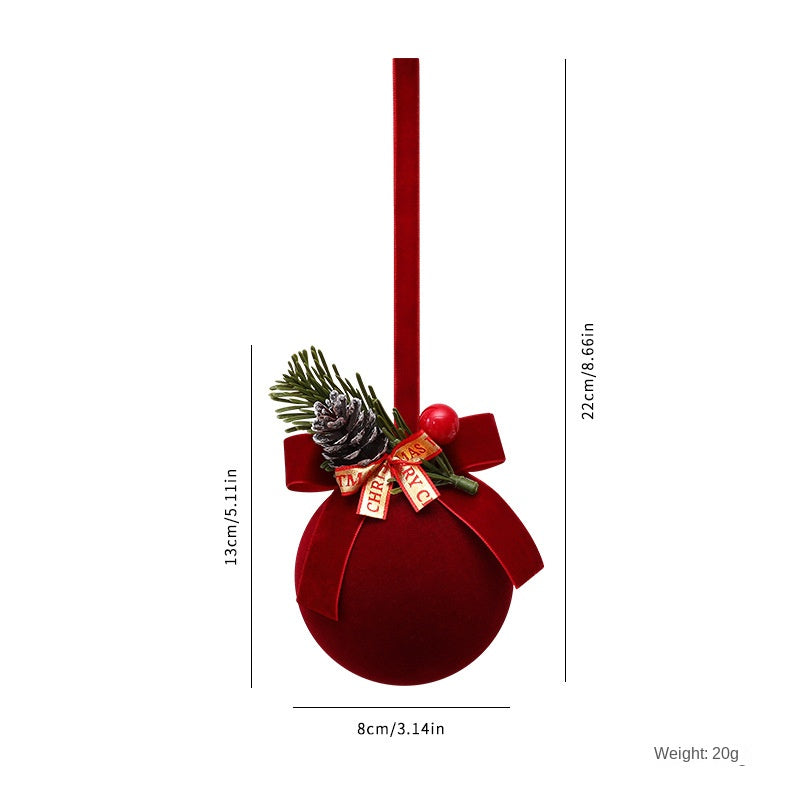 Christmas Bell Plush Ornaments Nordic Holiday Decor