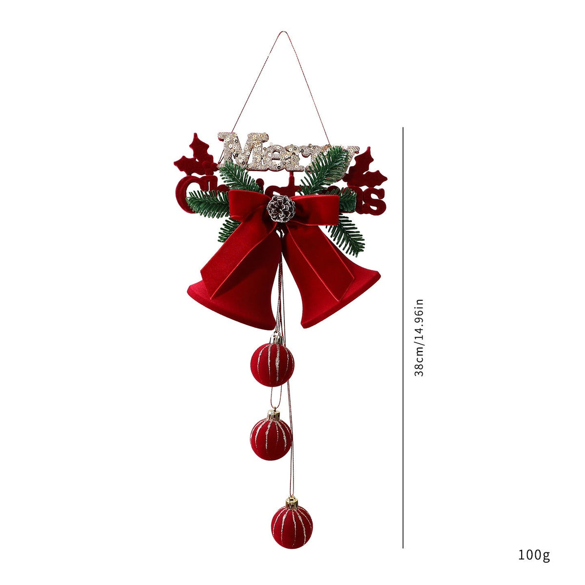Christmas Bell Plush Ornaments Nordic Holiday Decor