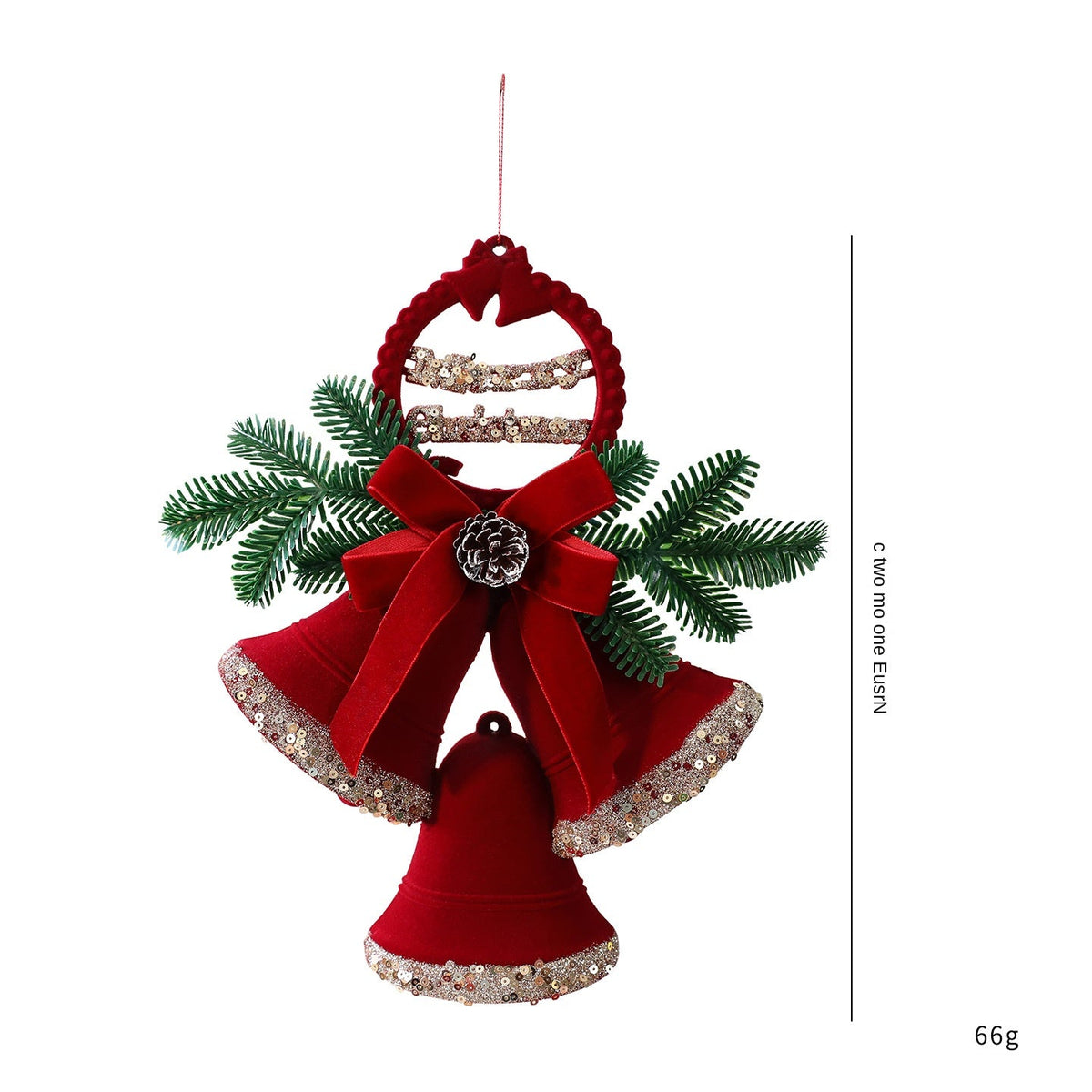 Christmas Bell Plush Ornaments Nordic Holiday Decor