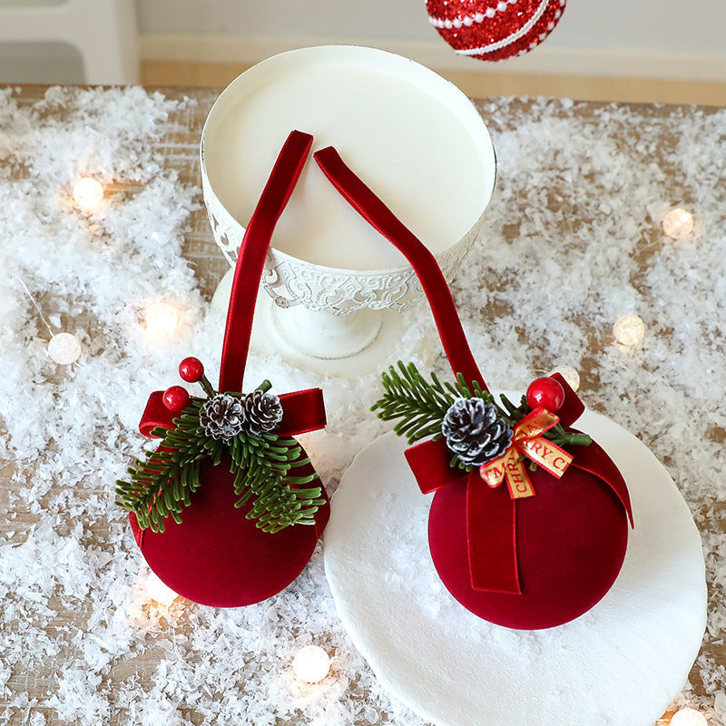 Christmas Bell Plush Ornaments Nordic Holiday Decor