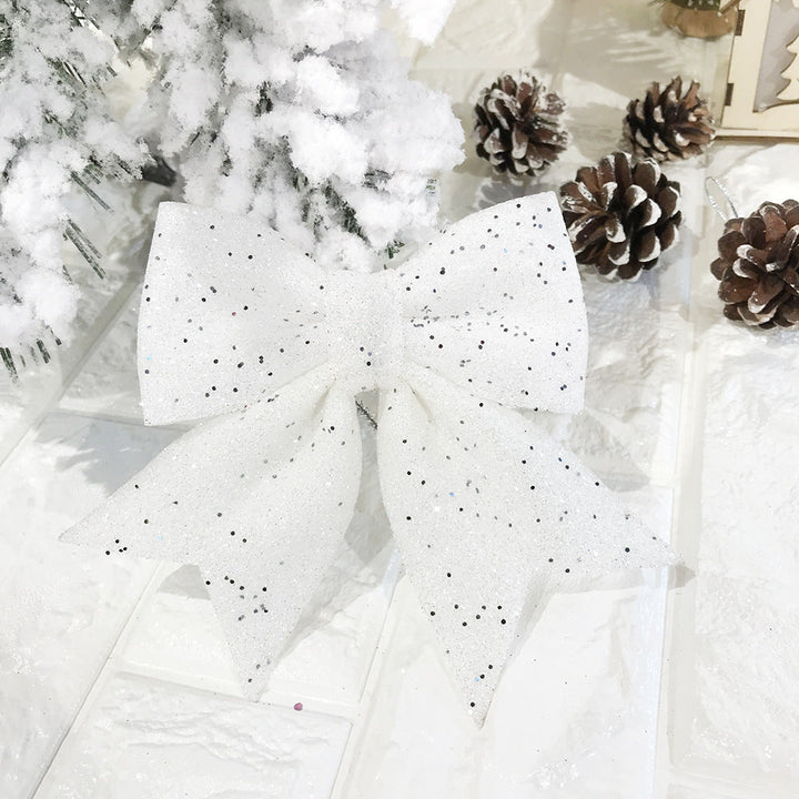 Glitter Christmas Tree Bows for Festive Holiday Displays