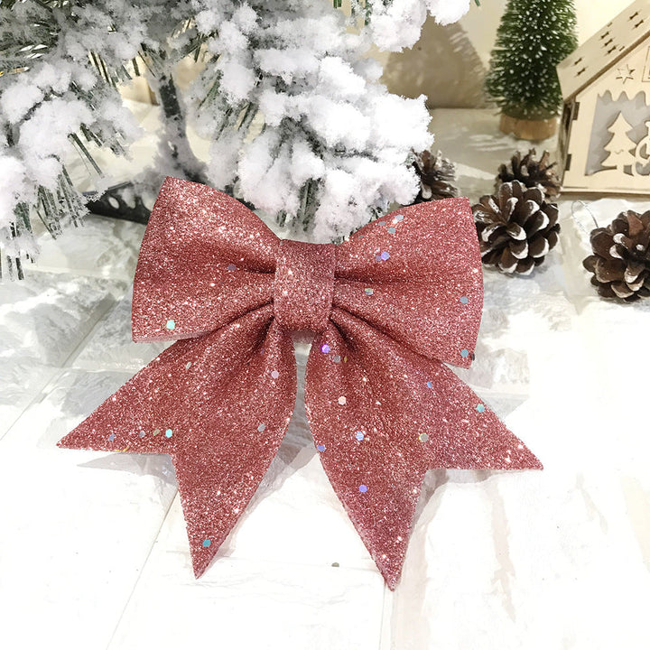 Glitter Christmas Tree Bows for Festive Holiday Displays