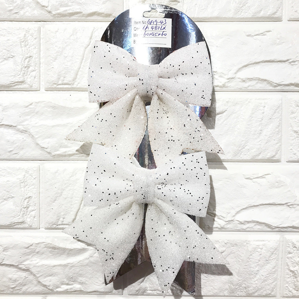 Glitter Christmas Tree Bows for Festive Holiday Displays