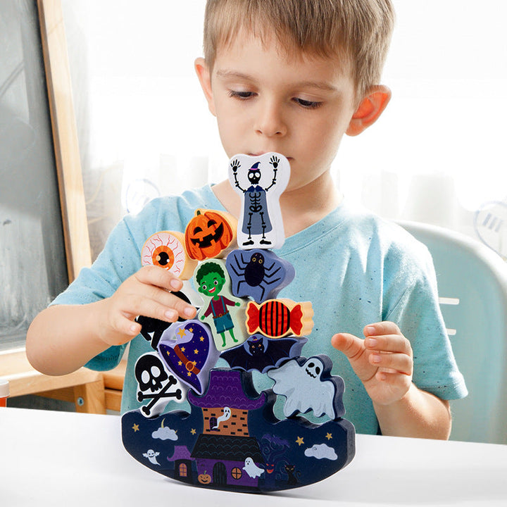 Christmas Stacking Blocks Toy for Screen-Free Play